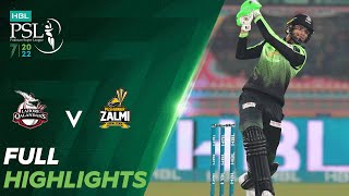 Full Highlights  Lahore Qalandars vs Peshawar Zalmi  Match 30  HBL PSL 7  ML2T [upl. by Dunaville]