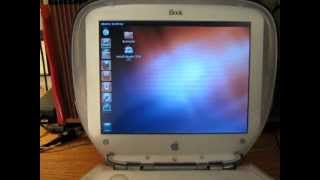 Ubuntu PowerPC on a Clamshell iBook [upl. by Tennaj]