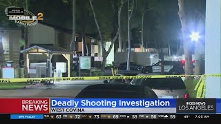 Deadly shooting investigation underway in West Covina [upl. by Nauqad137]