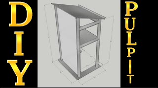 DIY PULPIT  EASY WAY HOW TO MAKE PULPIT [upl. by Whitten]