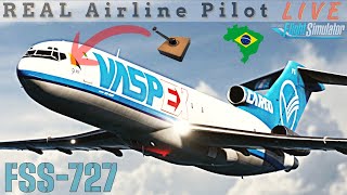 New UPDATE  FSS 727200  REAL Airline Pilot  Flying Over the AMAZON msfs2020 boeing 727F fss [upl. by Eelegna360]