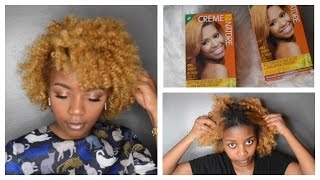 BLACK to BLONDE natural Hair  Creme Of Nature Hair Color [upl. by Asertal]