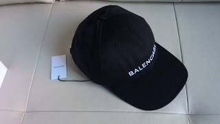 Balenciaga baseball cap unboxing [upl. by Lynsey]