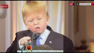 Donald Trump  Live  popular funny baby filter [upl. by Odidnac]