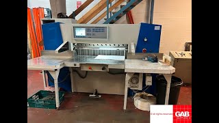 2004 Wohlenberg 115 paper guillotine for sale Gab Supplies Ltd [upl. by Maurizia265]