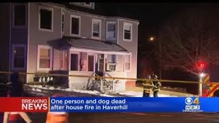 One person dog die in fire in multifamily home in Haverhill [upl. by Scever]