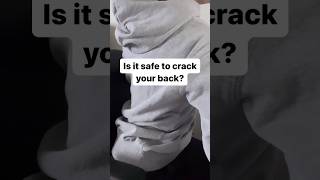 Is it safe to crack your back [upl. by Ainaznat]