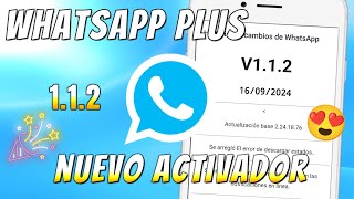 ✅ WHATSAPP PLUS Ultima versión  NUEVO ACTIVADOR y Nueva Versión🤩 [upl. by Ramled103]