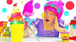 Irenes Magische Küche Die größte Eistüte der Welt Play Doh Video auf Deutsch [upl. by Zehe15]