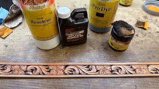 How To Apply Antique Finish To Tooled Leather [upl. by Kumar839]