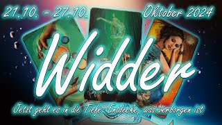 ♈WidderAries 2110  2710 Oktober 2024 Jetzt geht es in die Tiefe Entdecke was verborgen ist [upl. by Alletse349]