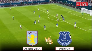 🔴Live Aston Villa vs Everton I English Premier League 202425 Full I eFOOTBALL PES 21 GAME [upl. by Ahsac66]