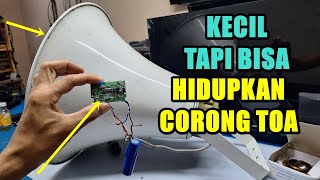 AMPLIFIER KECIL COBA MENGHIDUPKAN SPEAKER CORONG TOA [upl. by Settera]