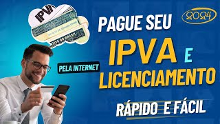 PAGAR IPVA 2024 RÁPIDO E FÁCIL  SEM SAIR DE CASA [upl. by Melda110]