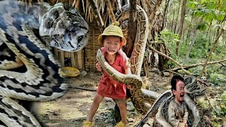 Orphan boys journey to find his sister was very difficult amp he encountered a dangerous giant snake [upl. by Acissej]