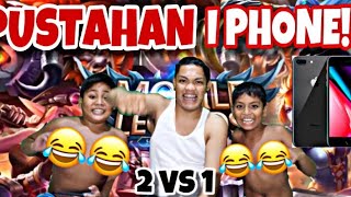 2 VS 1 PUSTAHAN IPHONE MOBILE LEGENDS [upl. by Aixela]