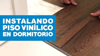 Cómo instalar piso vinílico en dormitorio [upl. by Nylinej]