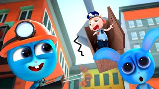 The Bunnies Played A Prank The Policeman  Cartoon for Kids  Dolly and Friends  Thailand [upl. by Einafit]