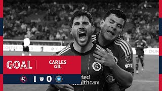 GOAL  Carles Gil finishes off Nacho’s rebound to give Revs lead just before halftime [upl. by Abbe]