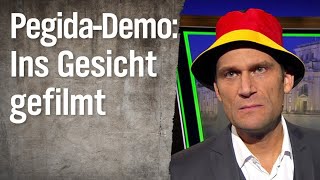 PegidaDemo Ins Gesicht gefilmt  extra 3  NDR [upl. by Kovacs341]