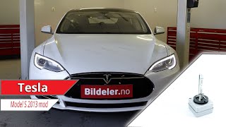 Tesla Model S Hvordan bytte Xenonpære i hovedlykt  2012 og nyere modeller [upl. by Aital771]