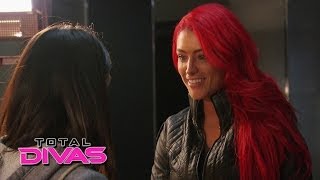 Eva Marie reveals to Brie Bella that she eloped Total Divas March 16 2014 [upl. by Ruffina]