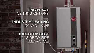 How the Rheem® RTG High Efficiency Tankless Water Heater Works [upl. by Alejandra]