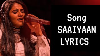 Song Saaiyaan Lyrics By Quratulain Baloch youtube youtubevideo viral [upl. by Kelwin571]