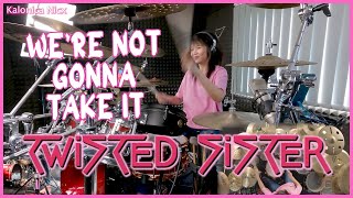 Twisted Sister  Were Not Gonna Take It  Drum cover by KALONICA NICX [upl. by Nadler]