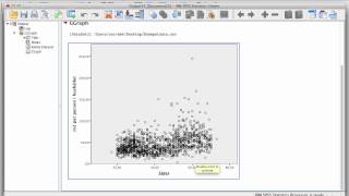 Spridningsdiagram i SPSS [upl. by Sheets]