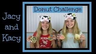 Donut Challenge  Jacy and Kacy [upl. by Larsen441]