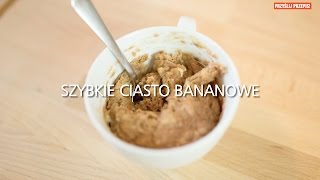 Szybkie ciasto bananowe z mikrofalówki [upl. by Anayia480]