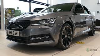 2022 Skoda Superb Sportline Plus Hatch 20 TSI 190PS DSG Graphite Grey [upl. by Ormiston]