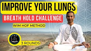 Breath Hold Challenge Guided Wim Hof Breathing Technique for Beginners  The School of Breath [upl. by Amzu]