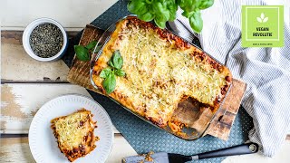 LINZEN LASAGNE BOLOGNESE niemand heeft door dat ie vegan is  veganrevolutie door Jessica Süter [upl. by Aidyl]