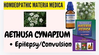 Aethusa CynapiumPart 4EpilepsyConvulsionsSK Dubey decodesHOMOEOPATHIC MATERIA MEDICA🪴🎋 [upl. by Imefulo708]