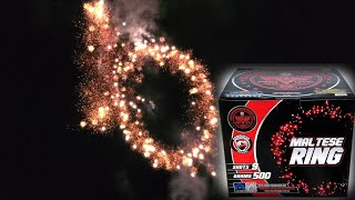 Maltese Ring by Dominator Fireworks  9 Shots 500g Pro Level [upl. by Bennink]