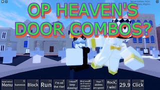 OP COMBOS FOR HEAVENS DOOR IN N THE JOJO GAME  Heavens door combos [upl. by Kary554]