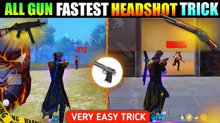 All Gun Headshot Trick 🔥  Ump Shotgun amp Desert Eagle 😱 One Tap Headshot Trick  Free Fire [upl. by Anyek641]