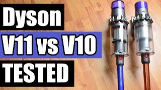 Dyson V11 vs V10 Cordless Vacuum TESTS  REVIEW  COMPARISON [upl. by Hopper149]