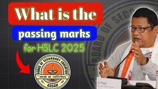 What is the Passing Marks for HSLC 2025 seba [upl. by Amsirhc]