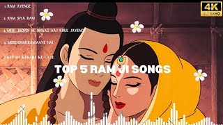 TOP 5 RAM JI SONGS 🚩❤️  NONSTOP SONG  RAM JI NEW HIT SONGS IN 2024 IN HINDI MOST VIRAL [upl. by Codee751]