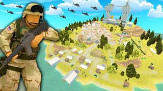 Insane ISLAND FORTRESS Under Siege Invasion  Ravenfield [upl. by Duck464]