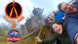 Riding WICKER MAN and more at Alton Towers [upl. by Colombi731]