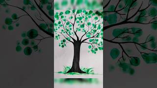 🌳tree 🌳 draw art drawing creative trending painting cute [upl. by Kiyoshi709]