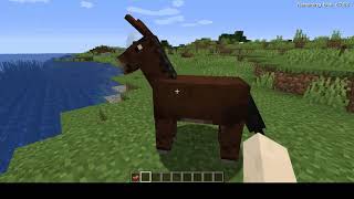 How to Tame and Ride a Mule in Minecraft [upl. by Waldemar]