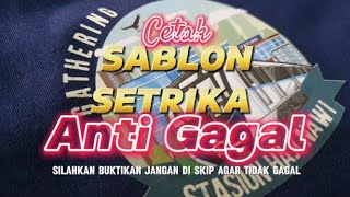 cetak sablon setrika pada baju kaos Anti GAGAL sablon tips cara kioscetak [upl. by Inohtna956]