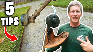 5 Tips to Edge a Lawn with a String Trimmer Like a Pro [upl. by Hanleigh926]