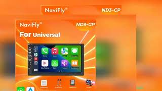 ✔️Navifly 7 Inch HD Touch Screen Universal 2 DIN Carplay Auto Car Multimedia [upl. by Jephthah]