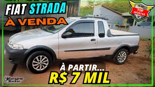 Top Ofertas FIAT STRADA BARATA a VENDA À PARTIR DE 7 MIL Garagem Rockar stradaavenda carrobarato [upl. by Attenoj]